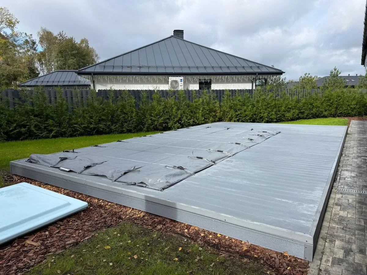 Покрывало Laguna Cover Mesh — установка в Ангарске